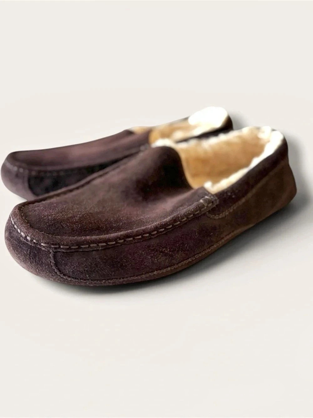 UGG Ascot Suede Slippers in Brown US 11
